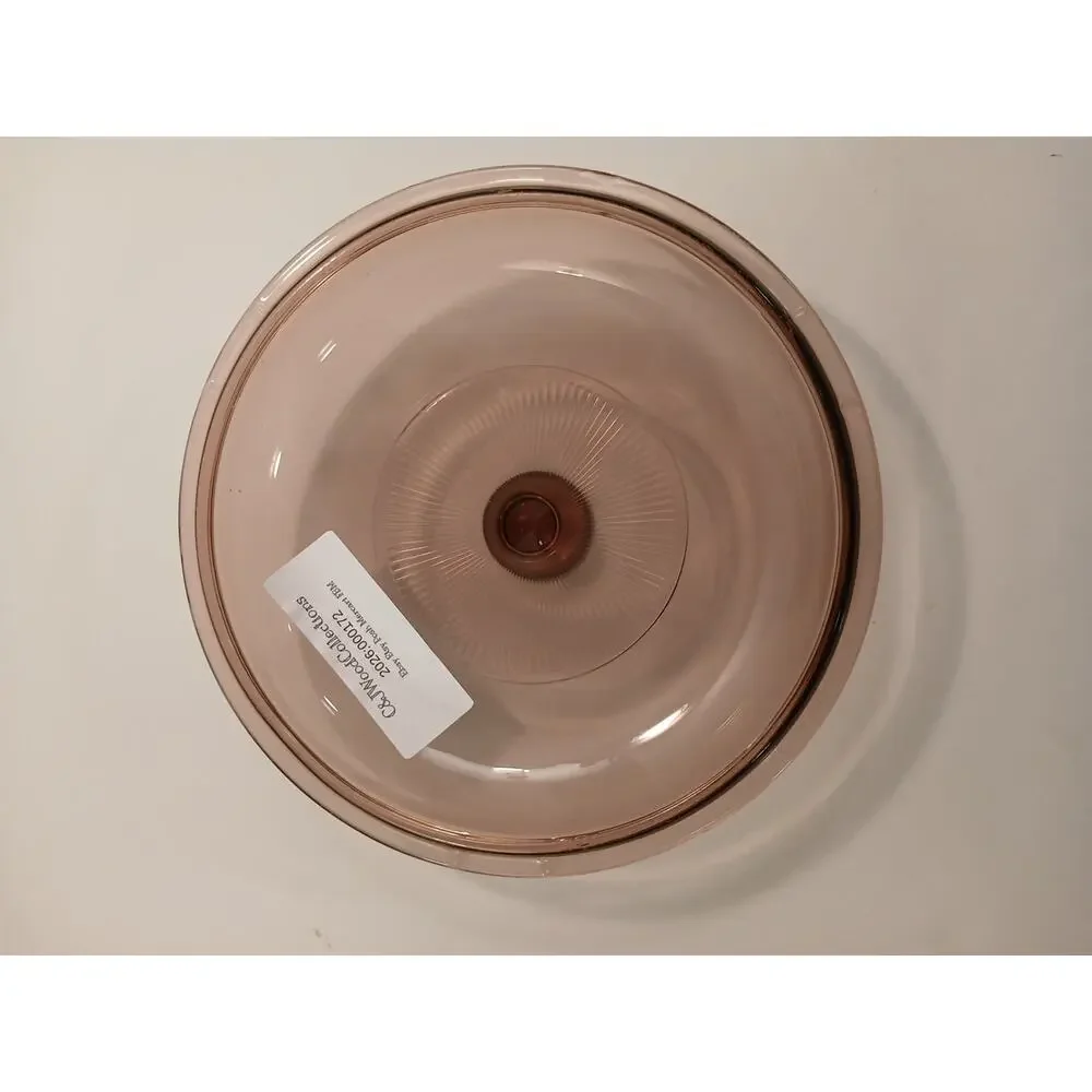 Pyrex Visionware 5 V 1.5 C Pink|Cranberry Colored Replacement Lid